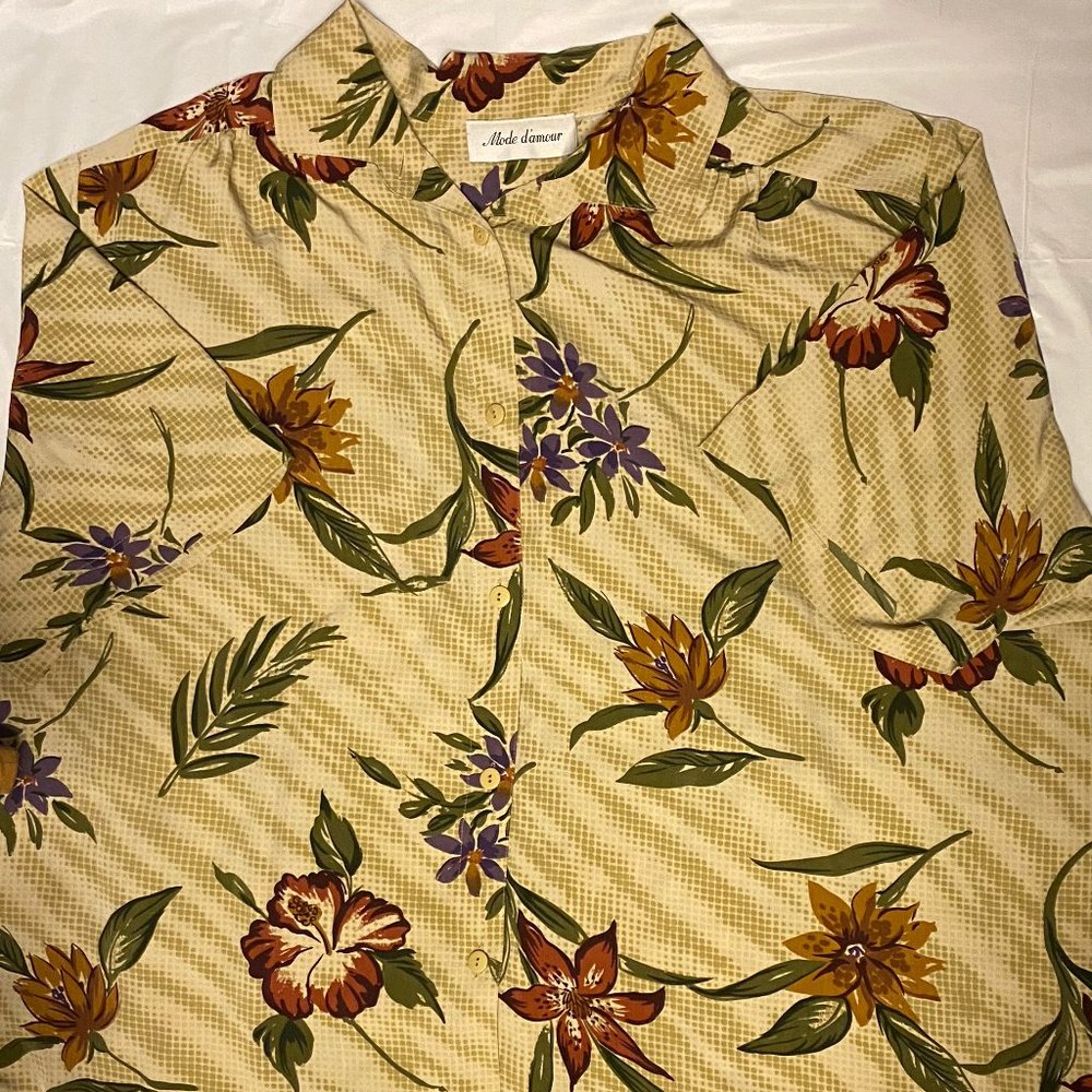 Floral Button Down